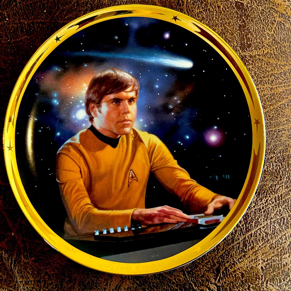 Star Trek 25th Anniversary Commemorative Plate Chekov—Hamilton Collection